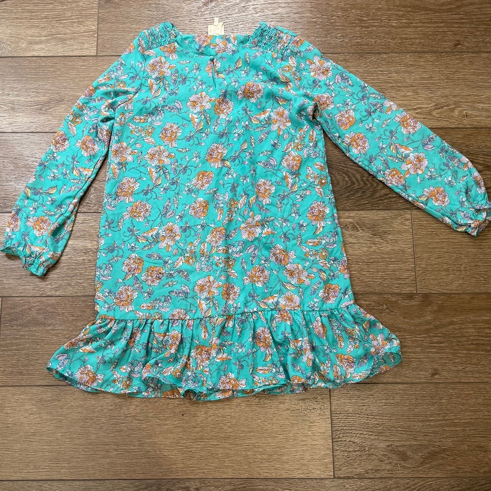 Hayden Girls Long Sleeve Floral Print Dress, New With Tags, Size 13/14 Peplum